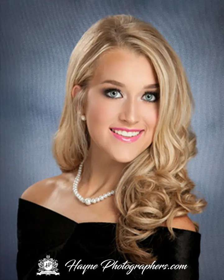 Senior Girl Formal Yearbook Portrait